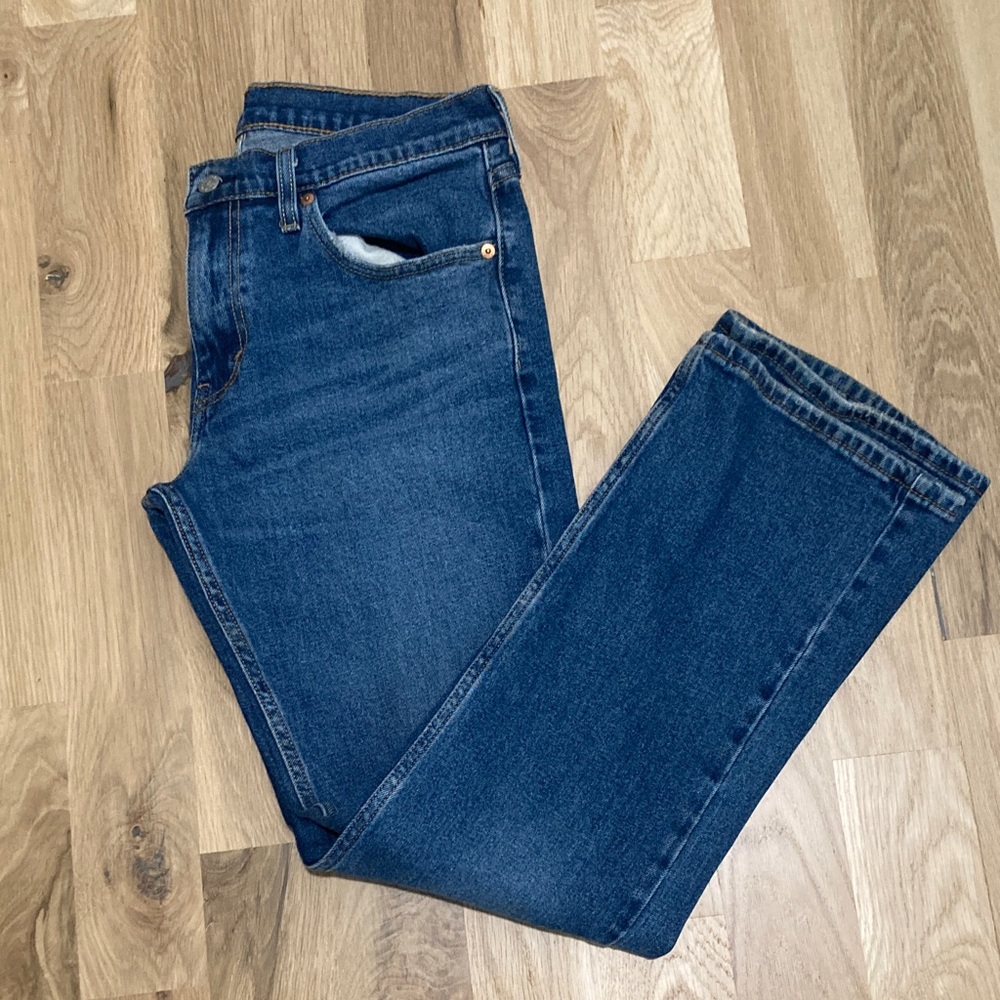 Levi's 527 Blue Denim Jeans with Red Label